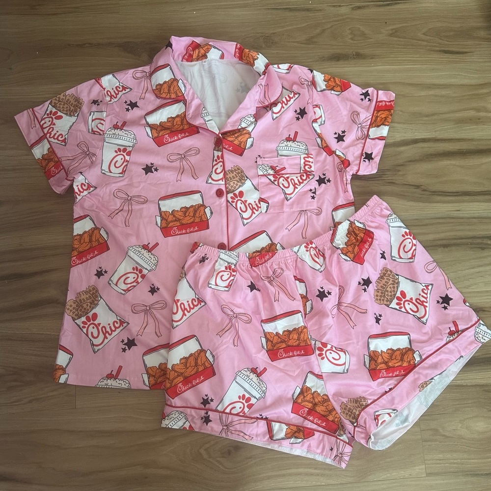 Chick fil a  Pink Pajama Set